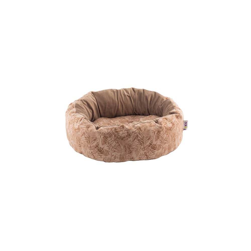 Лежак для животных FOXIE Leaf Limited 57х57x18см круглый бежевый