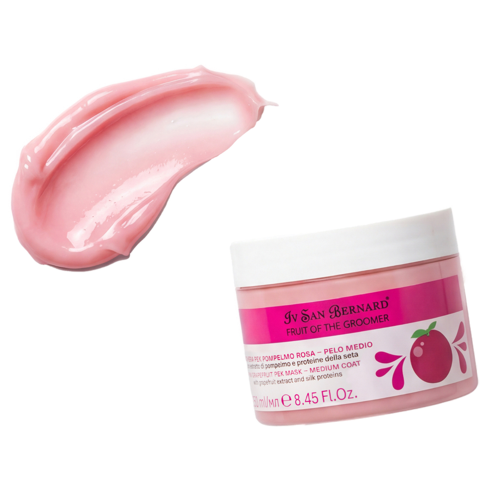 Маска IV SAN BERNARD Pink Grapefruit для шерсти средней длины с протеинами шелка 250мл