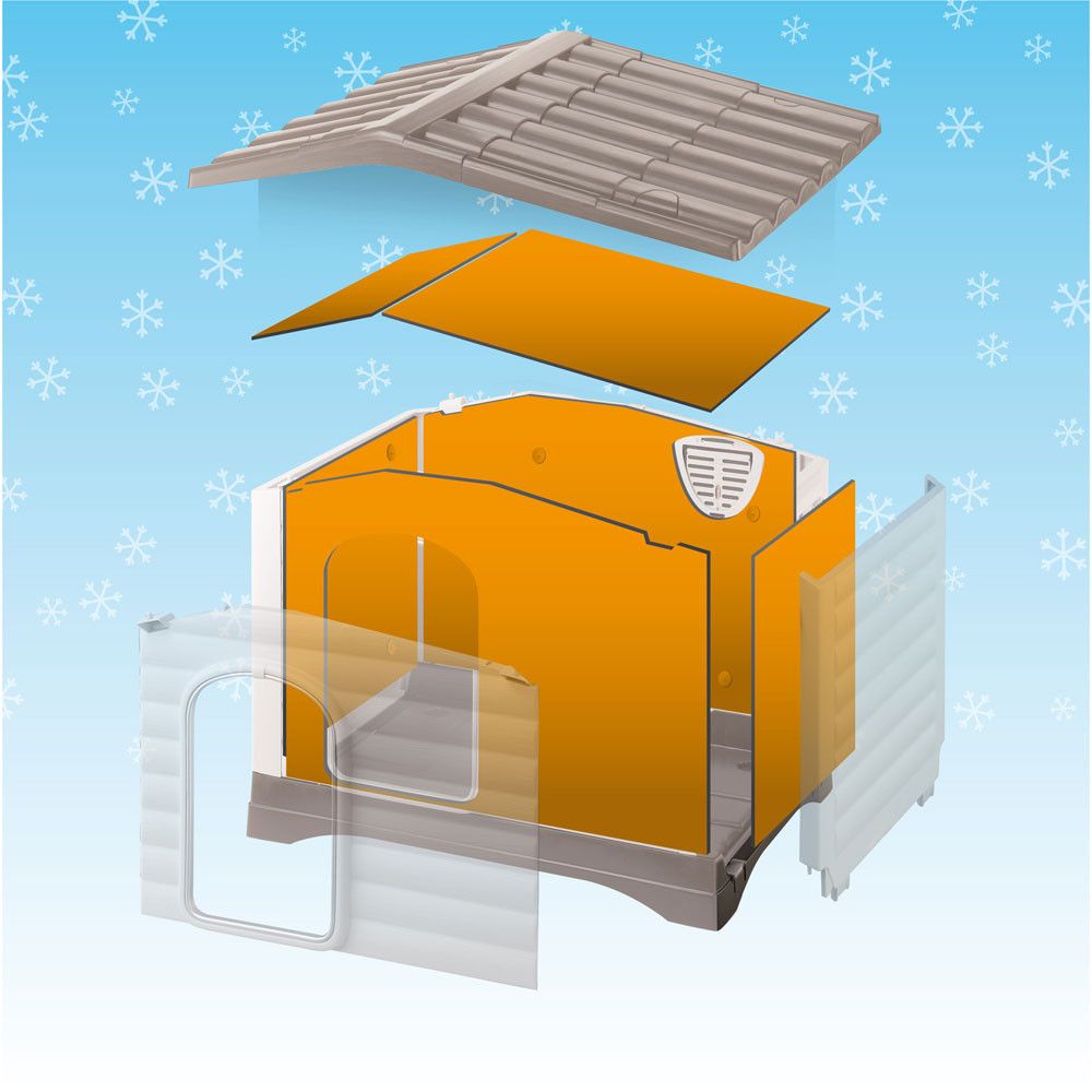 Комплект изоляционных панелей для будки FERPLAST DOGVILLA 70
