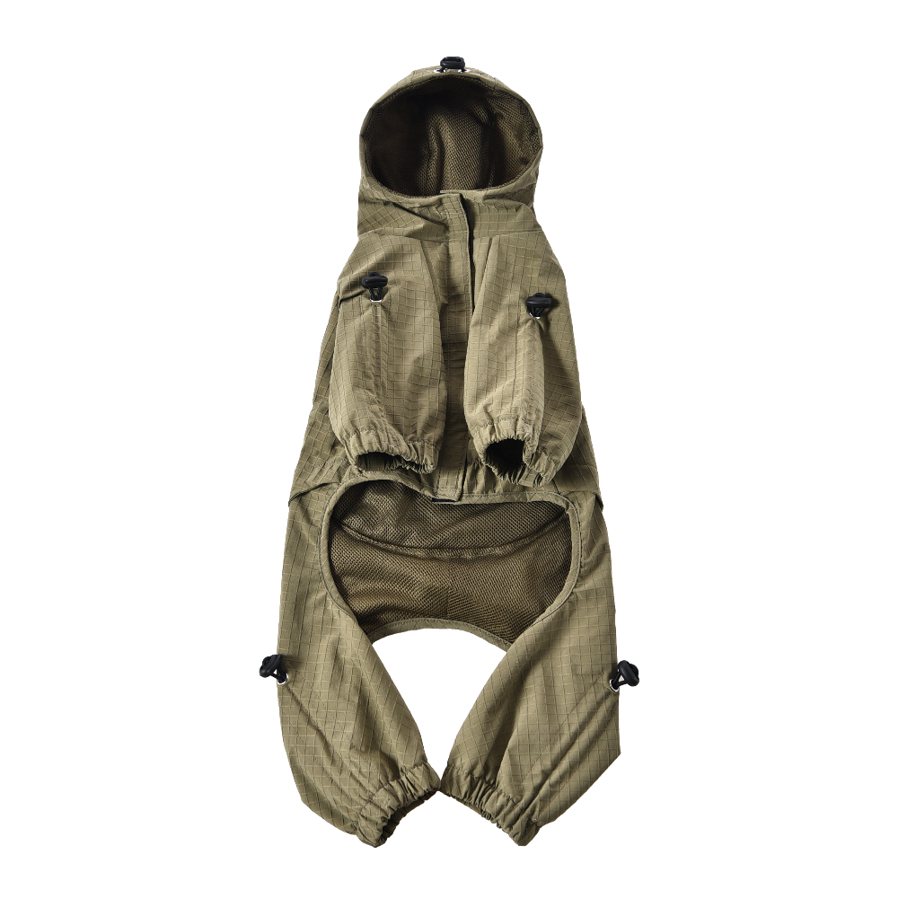 Комбинезон для собак FOXIE Nature Explorer M (длина спины 35см) зеленый