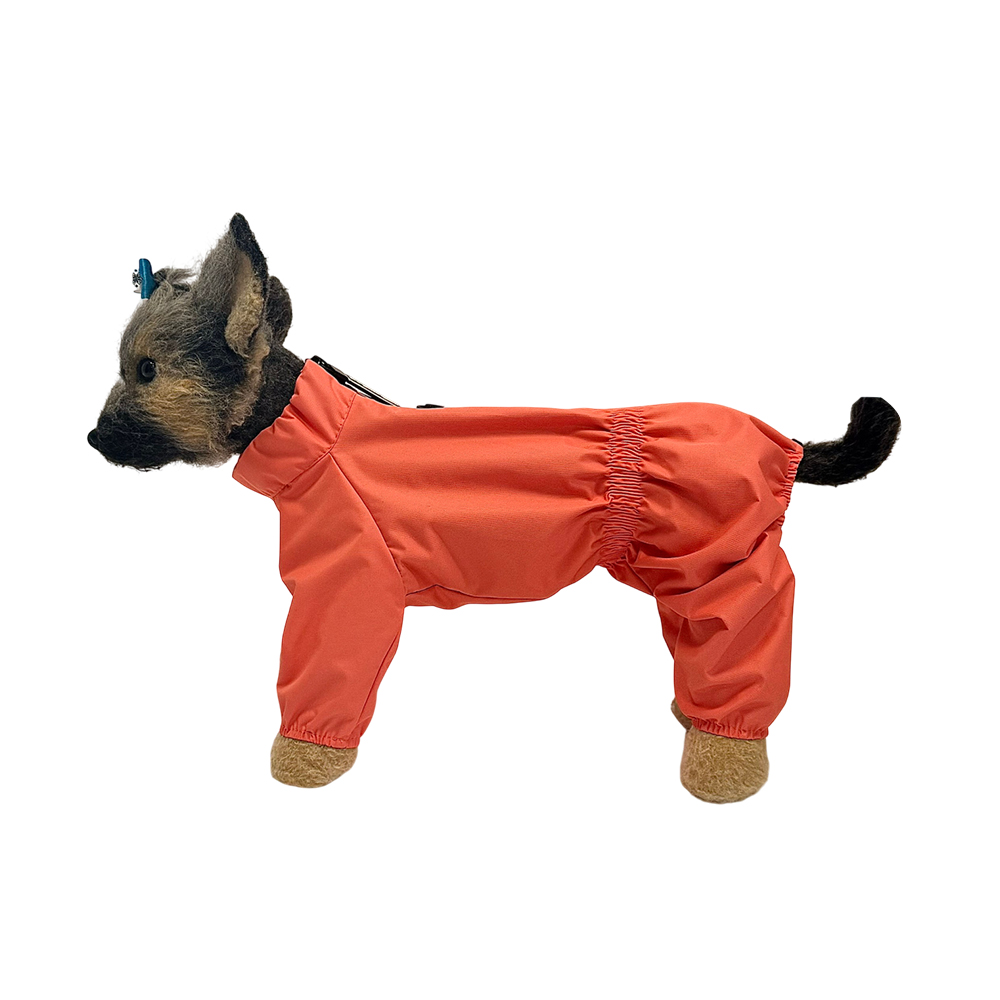 Дождевик для собак DOG MODA Color мембранный (коралловый) девочка-32см (4)