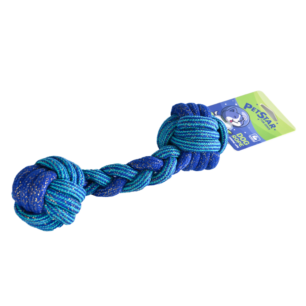 Игрушка для собак PET STAR Гантель веревочная 6x25см