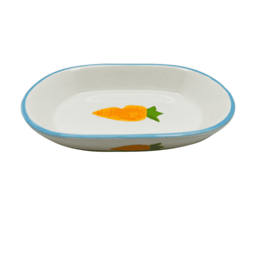 Миска для грызунов FOXIE Tasty carrot белая керамическая 13х9х3,7см 250мл