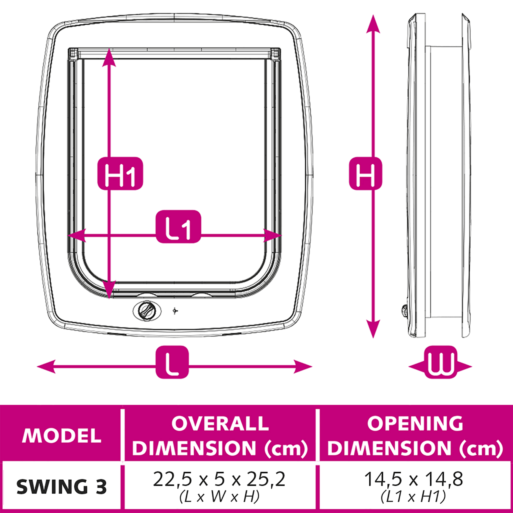Автоматическая дверь для животных FERPLAST SWING 3SB