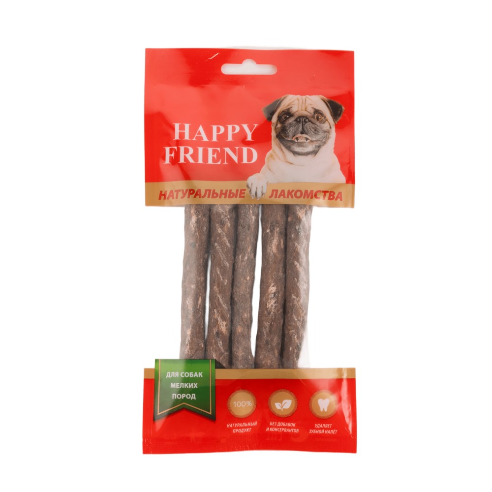 Лакомство для собак HAPPY FRIEND Палочки говяжьи для мелких пород