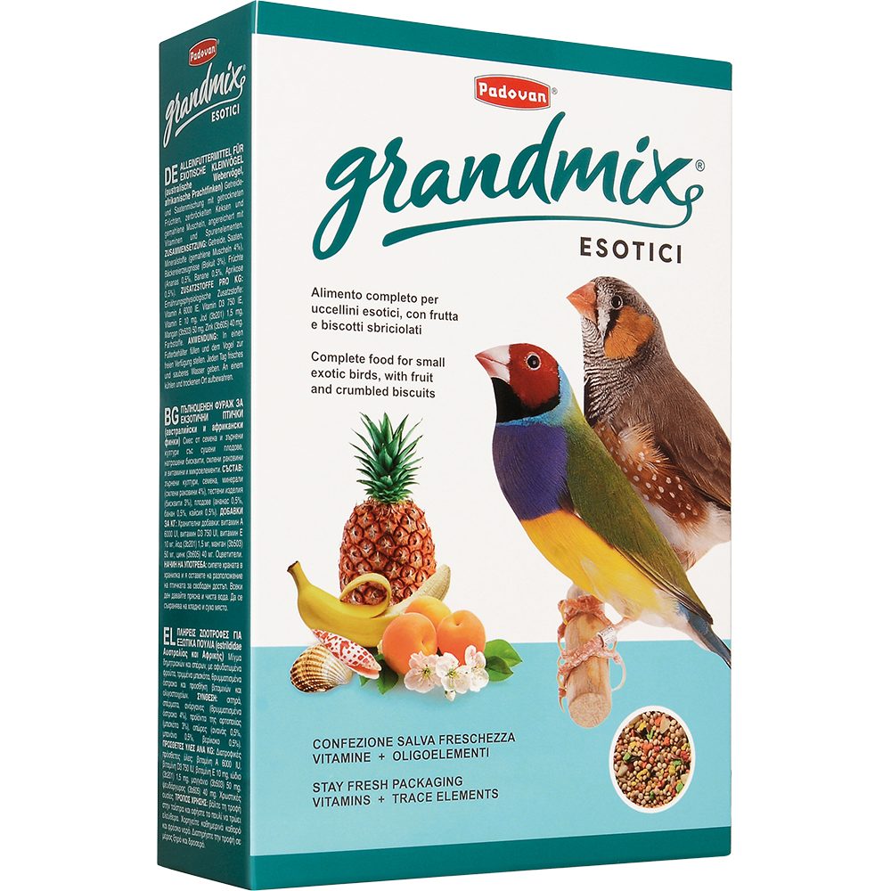 Корм для птиц PADOVAN Grandmix основной для экзотических птиц