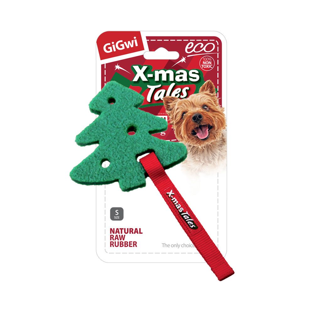 Игрушка для собак GIGWI X-mas Tales Маленькая елка из экорезины 10см