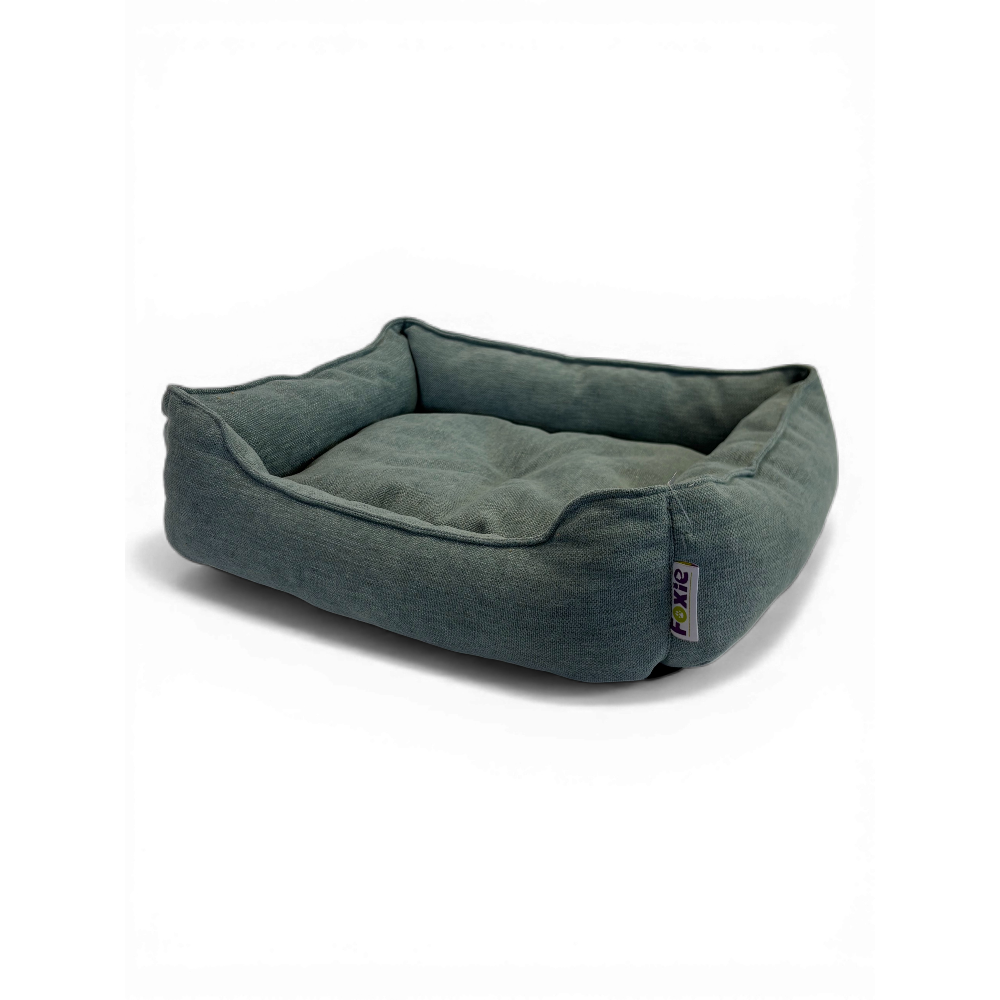 Лежак для животных FOXIE Oasis лён 58х48см голубой