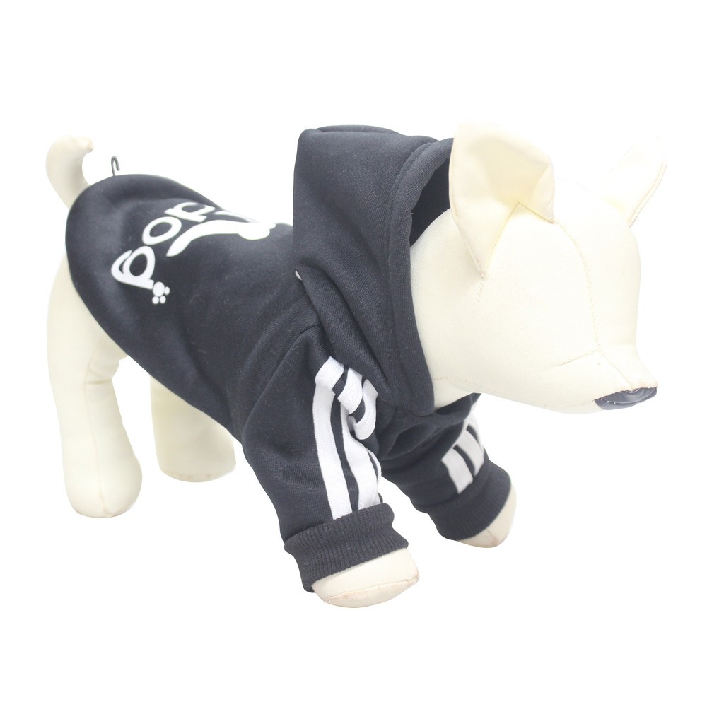 Толстовка для собак FOXIE Adidog Sport черная