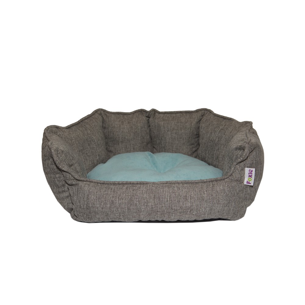 Лежак для животных FOXIE Cream Shell 58x51см серый