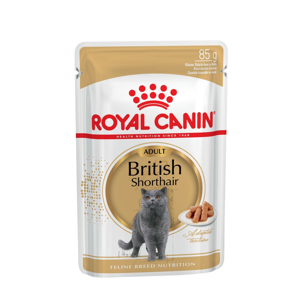 Корм для кошек ROYAL CANIN British Shorthair для британ.короткошерстной породы,мясо в соусе пауч