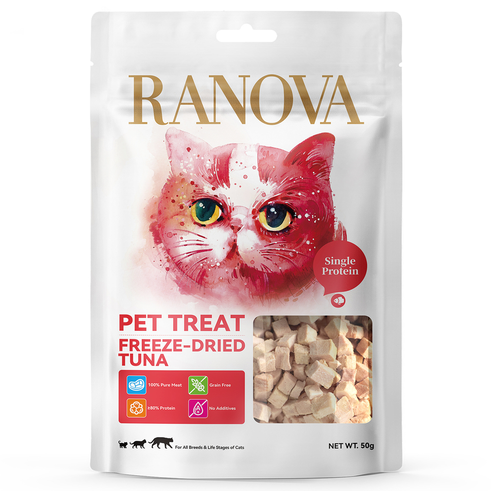 Лакомство для кошек RANOVA сублимированное Тунец,