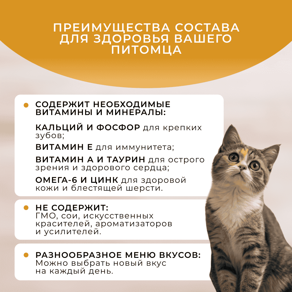 Корм для кошек ОБЖОРКА кусочки в желе с индейкой пауч