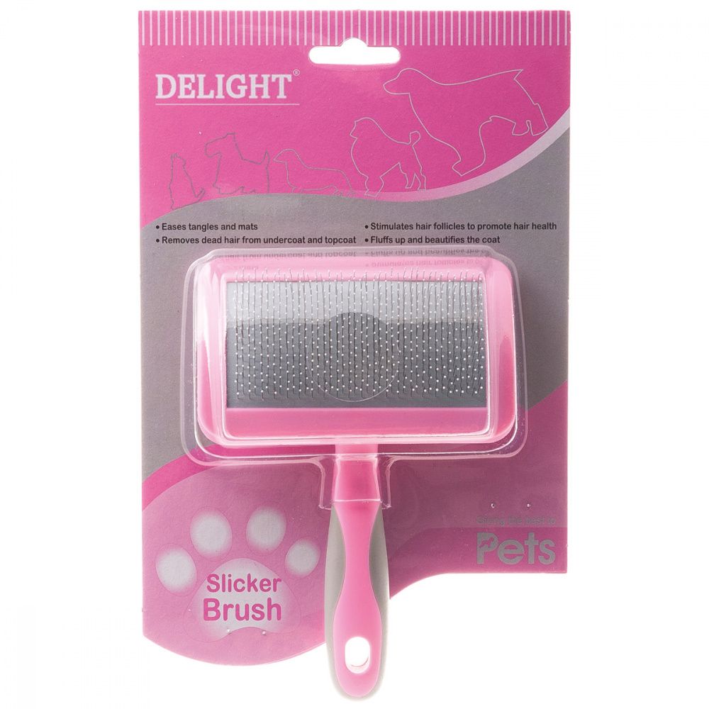 Пуходерка DeLIGHT ROSE пластик с каплей средняя 368210МR /6/