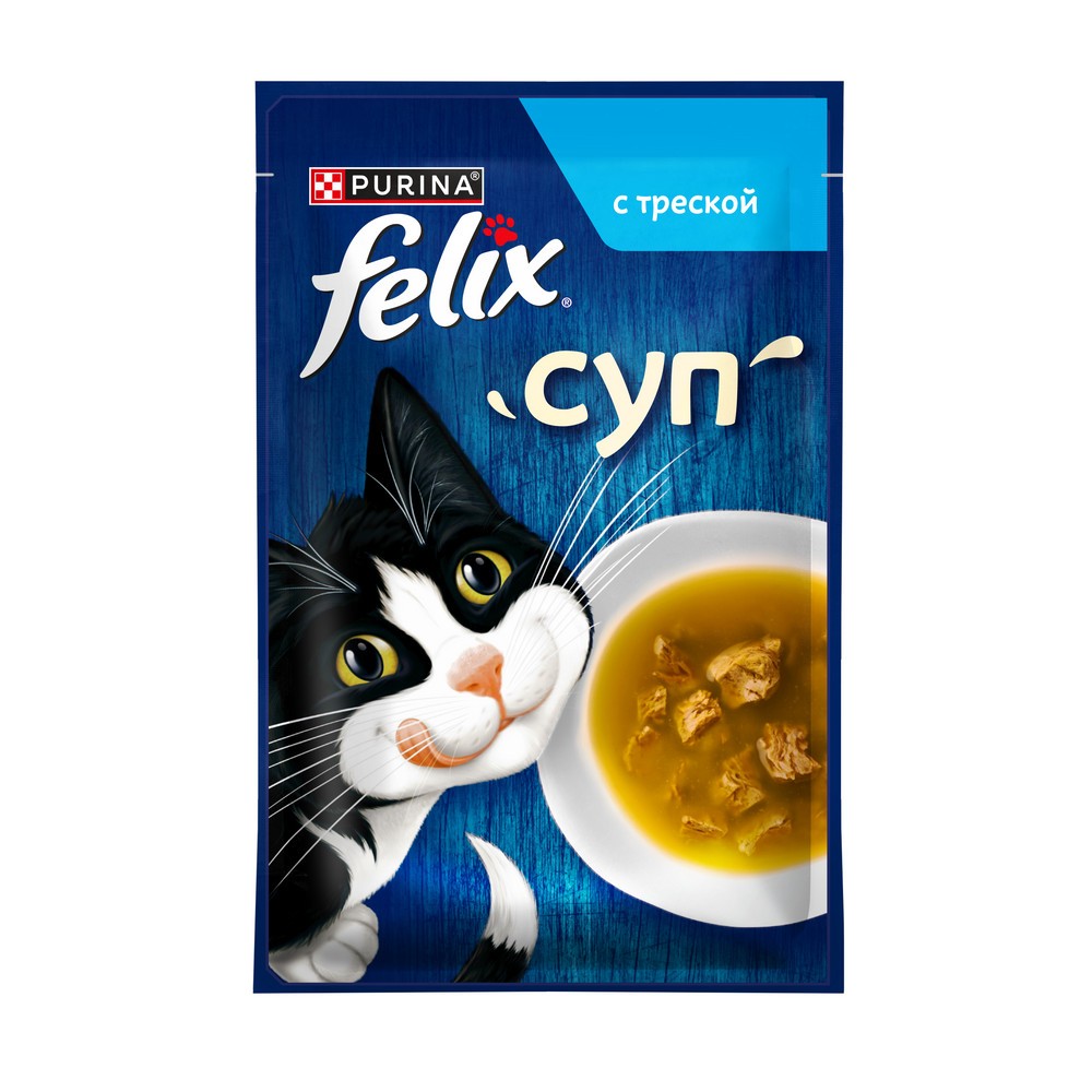 Корм для кошек FELIX Суп с треской пауч