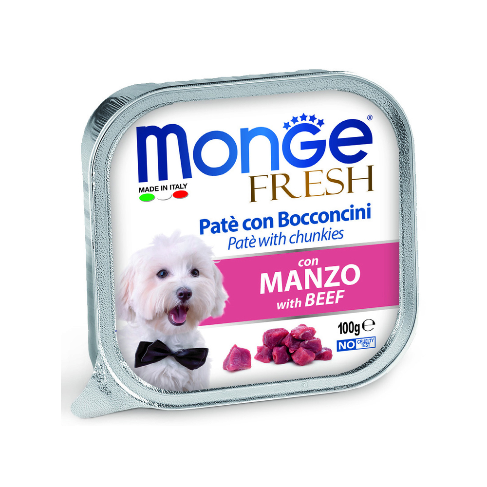 Корм для собак MONGE Fresh говядина конс.