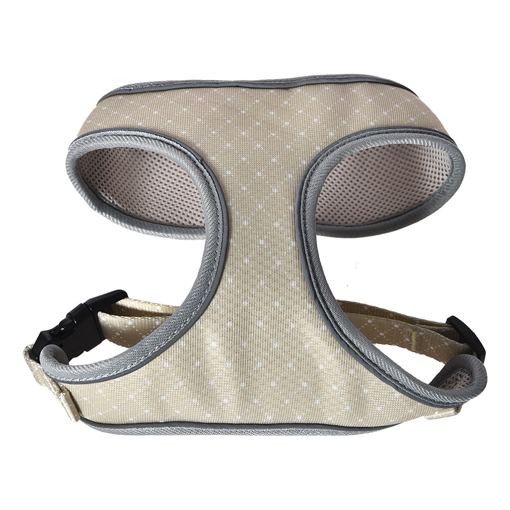 Шлейка для собак FOXIE Beige M (обхват шеи 35см, обхват груди 40-52см) бежевая