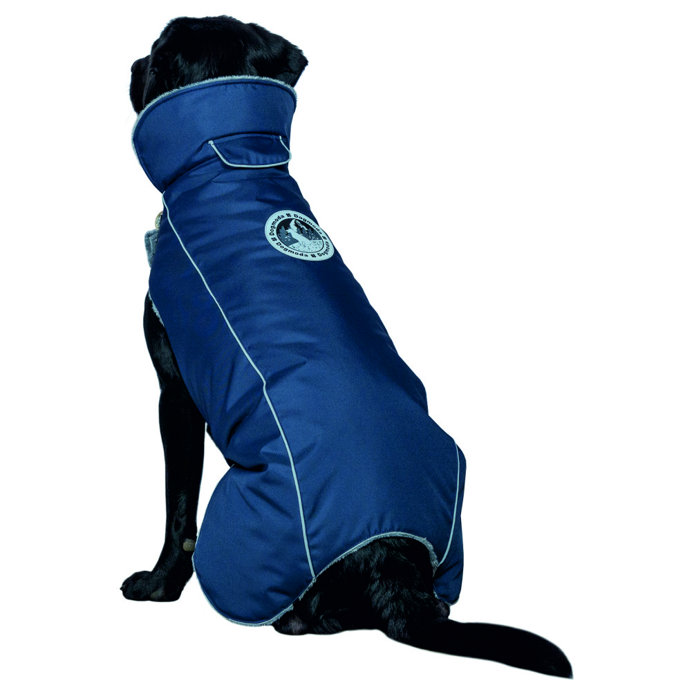 Попона для собак DOG MODA Бостон синяя-6