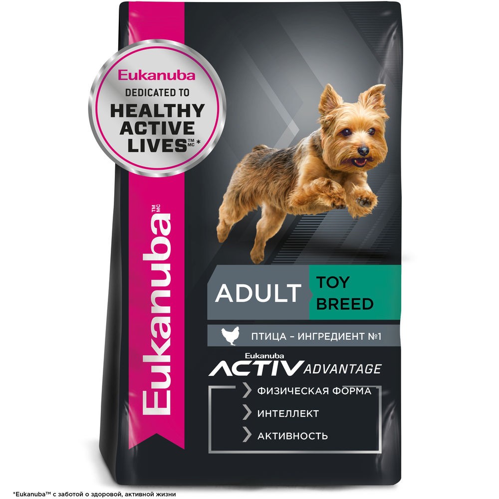 Корм для собак EUKANUBA Adult Toy Breed для миниатюрных пород сух.