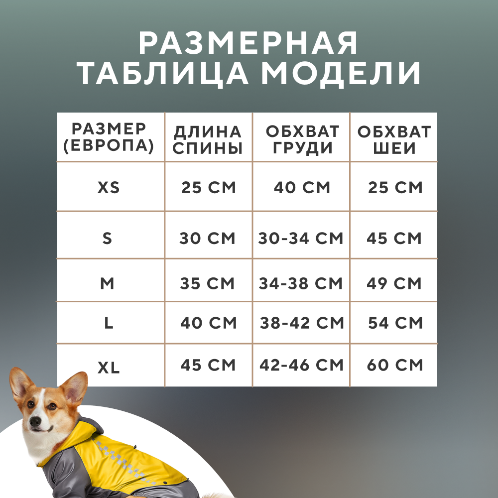 Комбинезон-дождевик для собак FOXIE Ray трансформер желтый