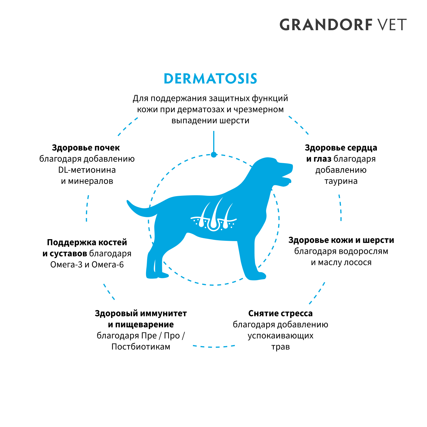 Корм для собак GRANDORF VETERINARY DIET Dog Dermatosis сух.