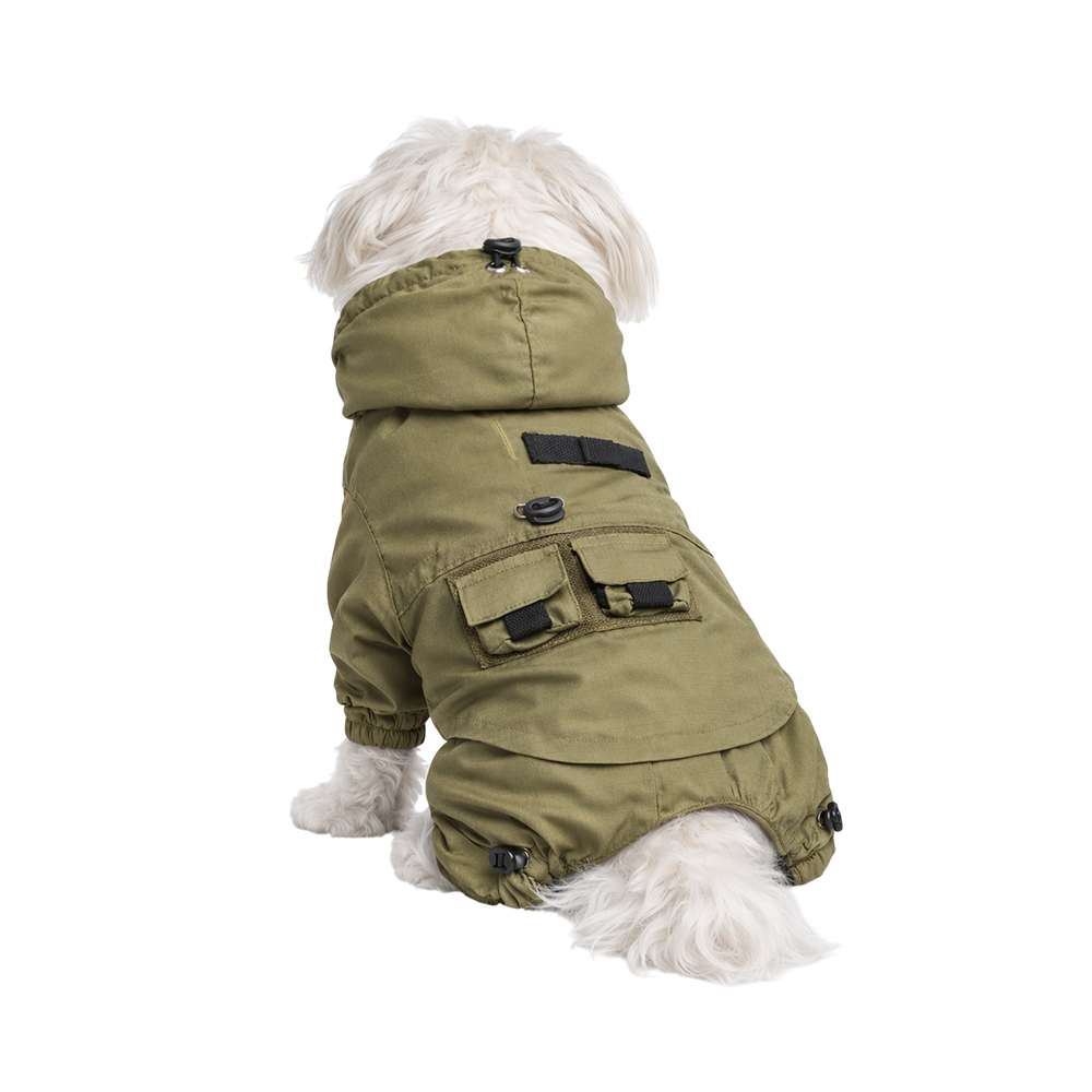 Комбинезон для собак FOXIE Nature Explorer XS (длина спины 25см) зеленый