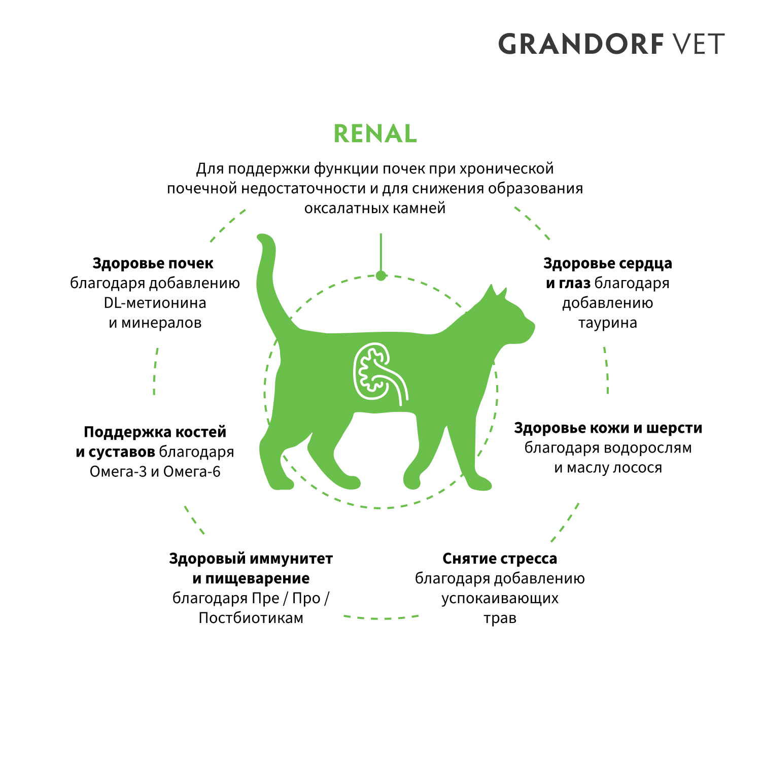Корм для кошек GRANDORF VETERINARY DIET Cat Renal сух.
