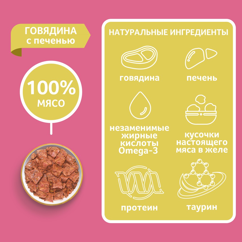 Корм для собак ЗООГУРМАН Спецмяс говядина с печенью ламист.