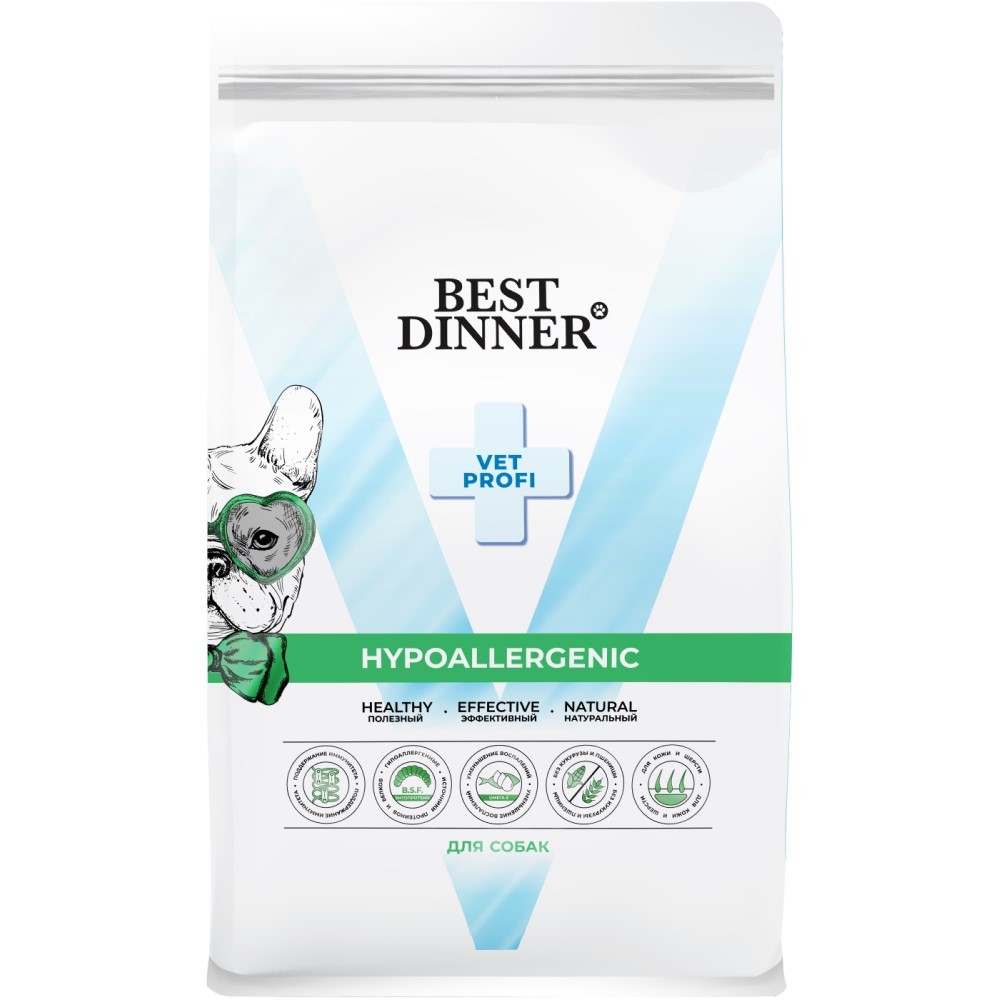 Корм для собак BEST DINNER Vet Profi Hypoallergenic при пищевой аллергии сух.