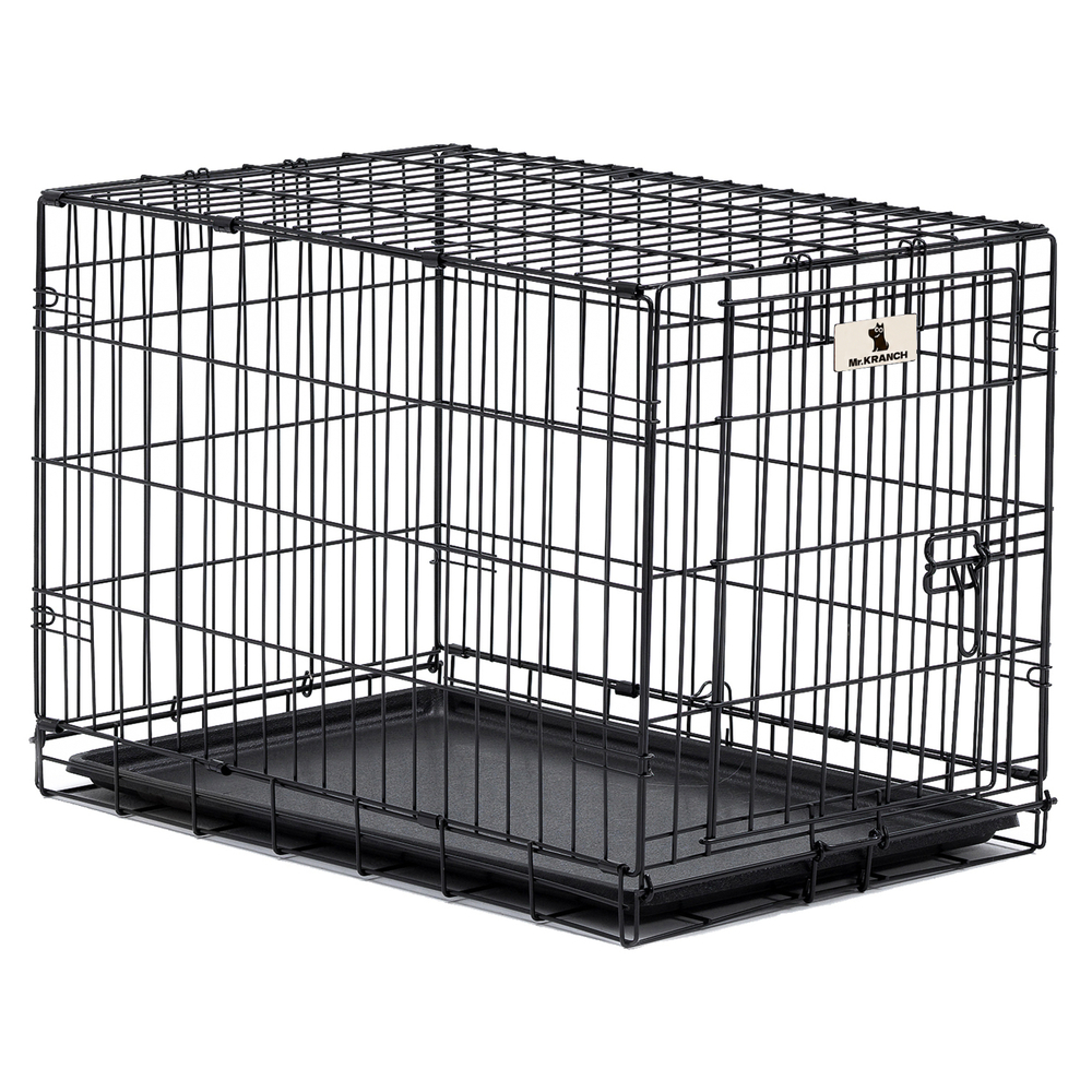 Клетка для собак MR.KRANCH 76х48х53h см, 1 дверь черная