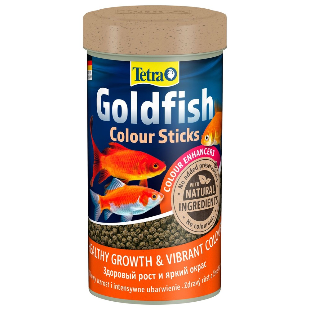 Корм для рыб TETRA Goldfisch Colour Sticks в палочках д/улучш.окраса золотых рыбок 250мл