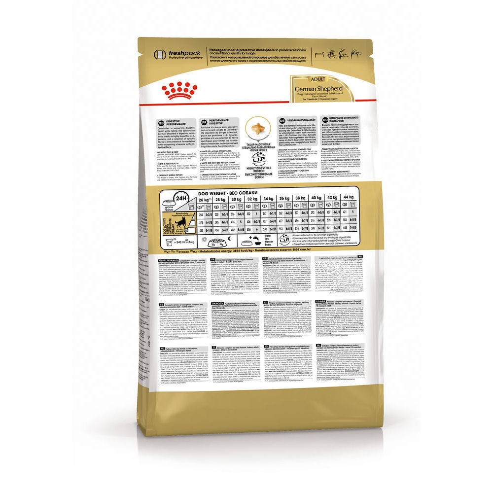 Корм для собак ROYAL CANIN German Shepherd породы Немецкая овчарка от 15 мес сух.