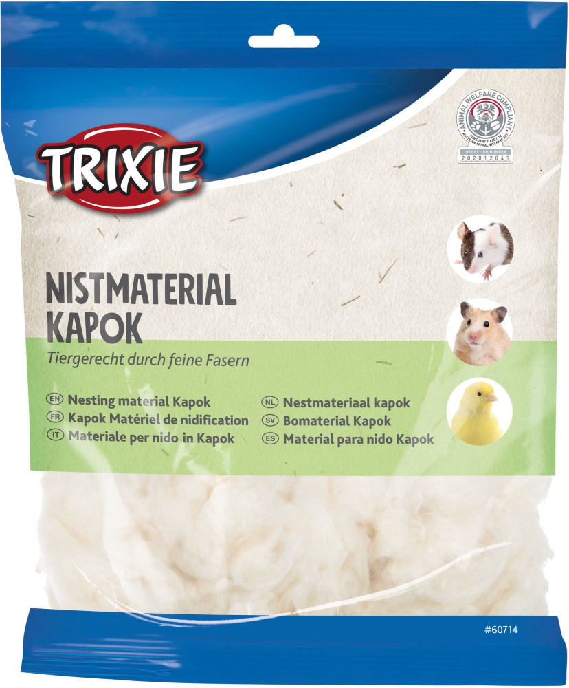Материал для гнёзд и домиков TRIXIE капок 100г, кремовый