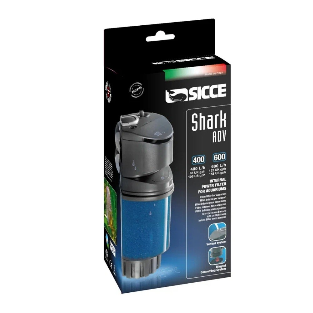 Фильтр SICCE внутренний Shark ADV 400, 400л/ч