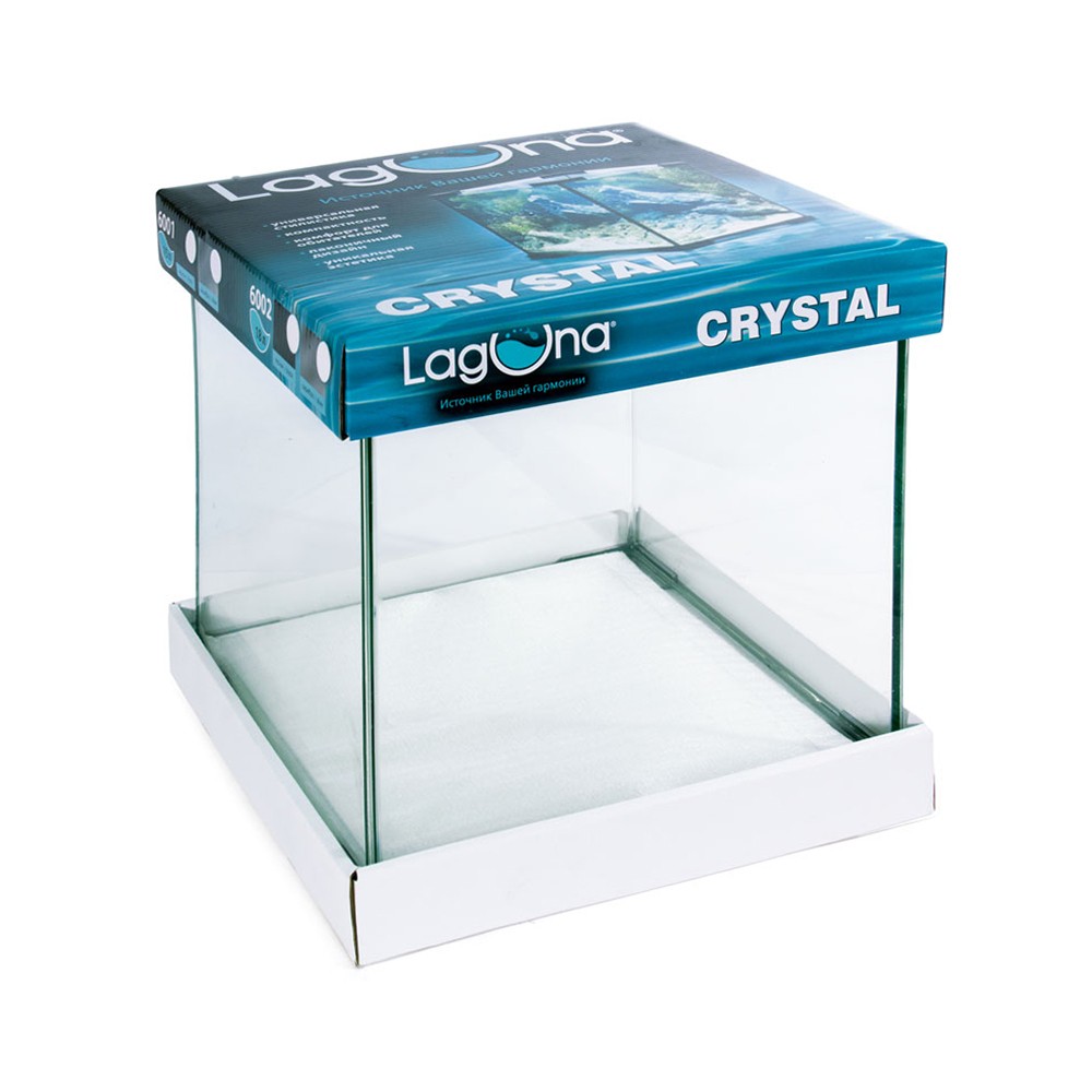 Аквариум LAGUNA Aqua Crystal 6001S серебро, 25х25х25см 15л
