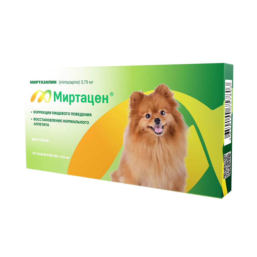 Таблетки для восстановления аппетита APICENNA Миртацен д/соб., 3,75 мг №30