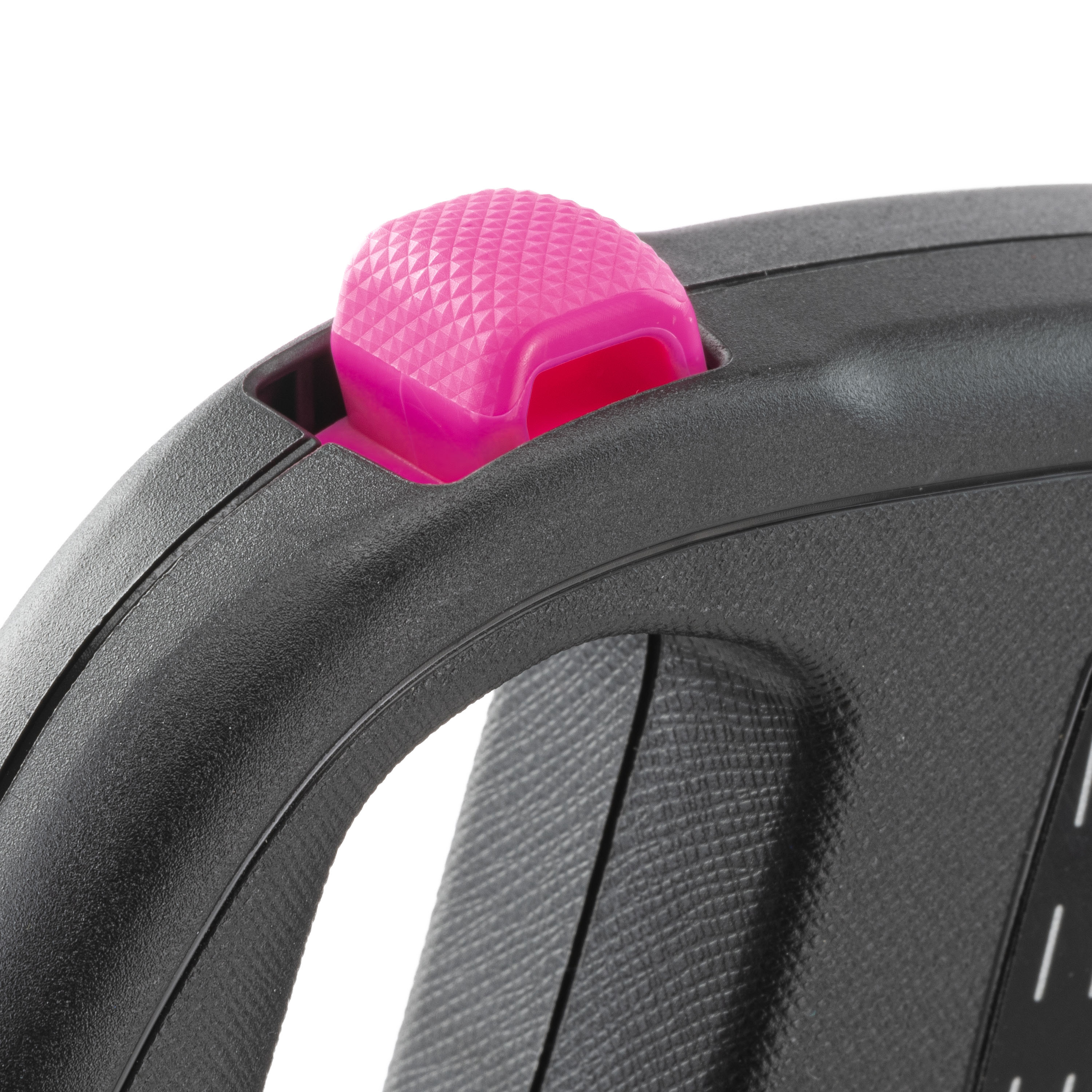Поводок-рулетка для собак FERPLAST Flippy One Reflex S светоотражающая фуксия, шнур 4,5м, 12кг