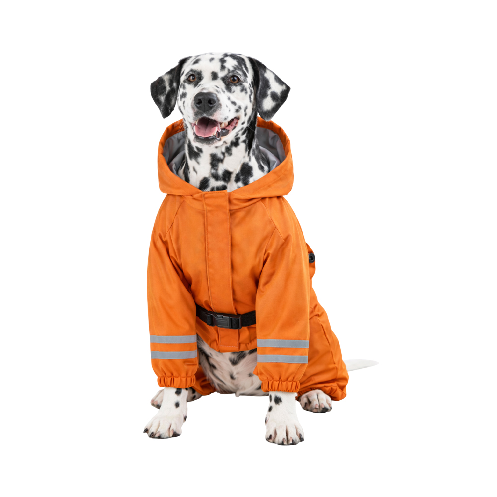 Дождевик-комбинезон для собак FOXIE Orange Adventure XL (длина спины 45см) оранжевый