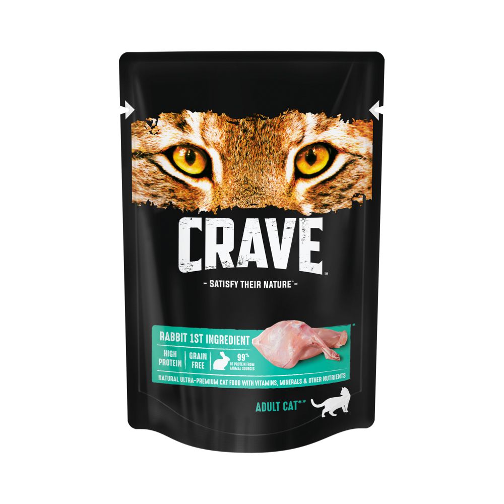 Корм для кошек CRAVE Кролик пауч