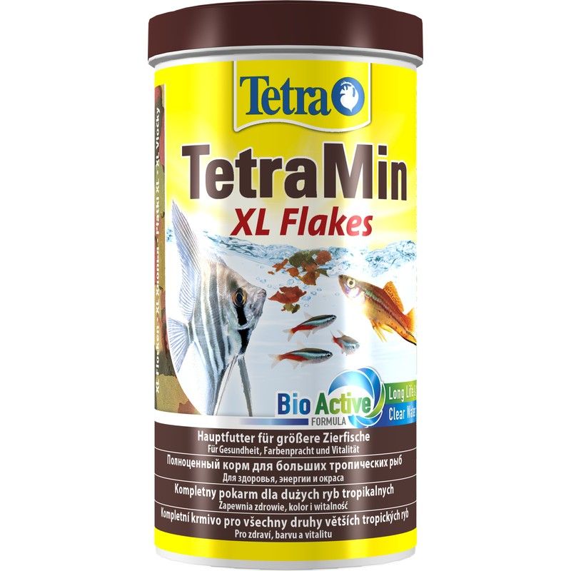 Корм для рыб TETRA Min XL для всех видов рыб, крупные хлопья 1000мл