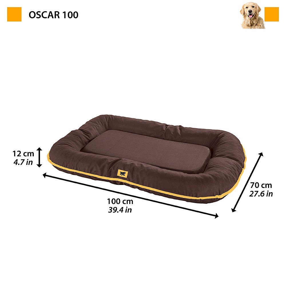 Подушка для животных Ferplast OSCAR 100 коричневая (нейлон)