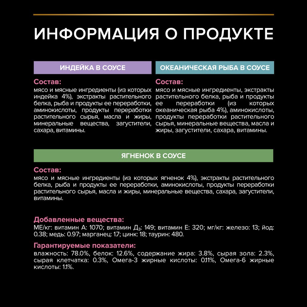 Корм для кошек PRO PLAN Delicate Digestion с чув.пищ, индейка, океан.рыба, ягненок 40x85г НАБОР