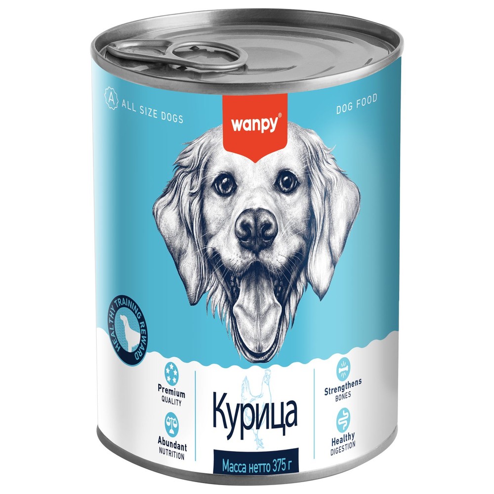 Корм для собак WANPY Dog курица банка