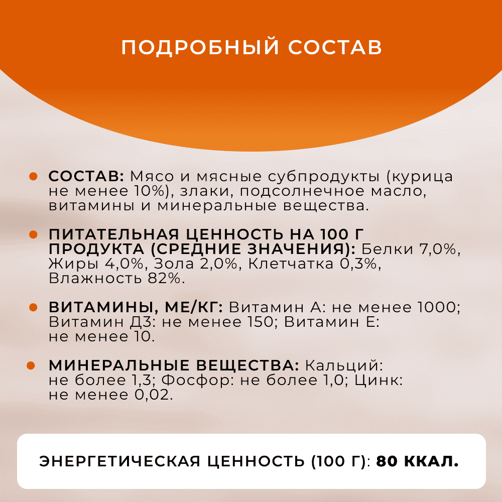 Корм для собак ОБЖОРКА кусочки в соусе с курицей пауч