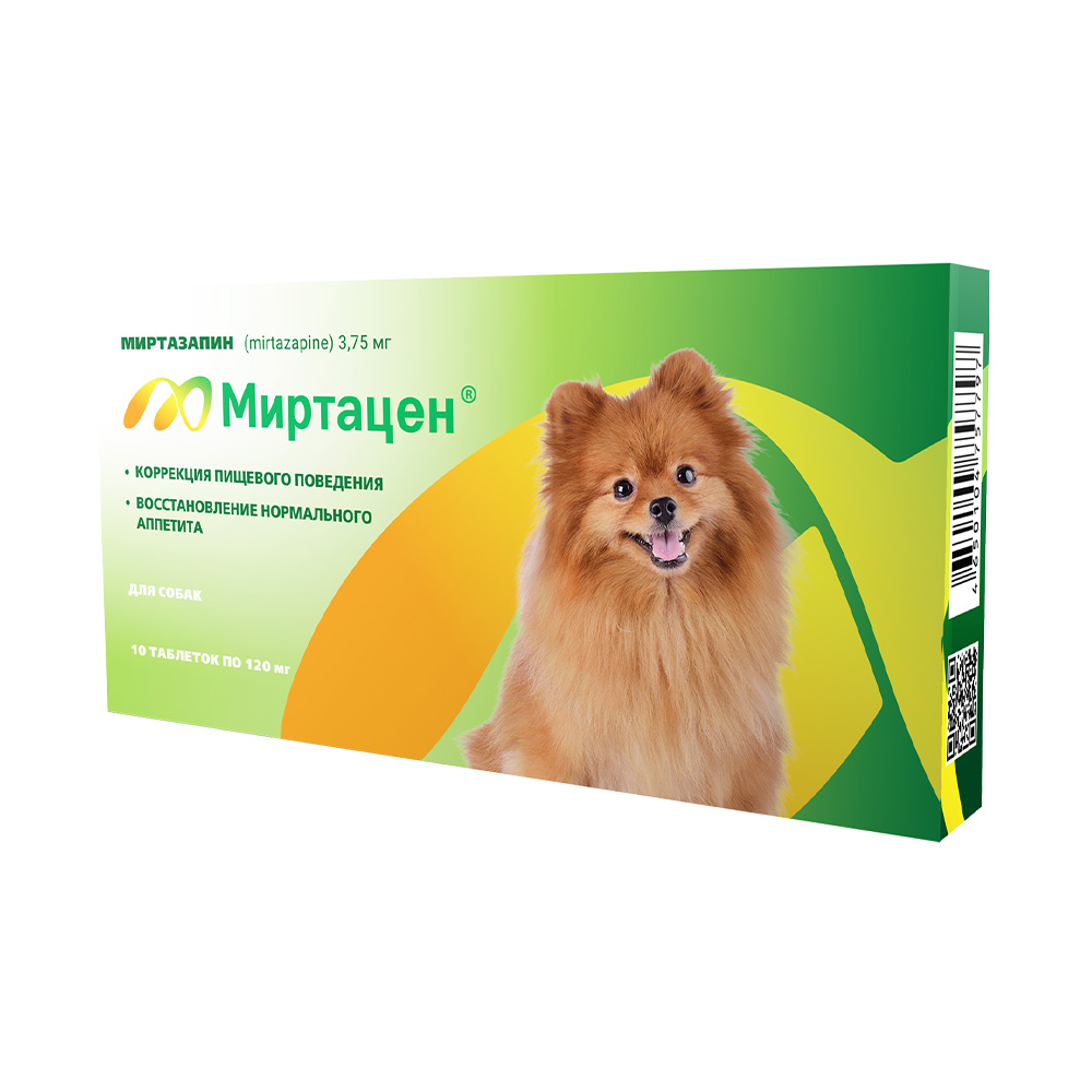 Таблетки для восстановления аппетита APICENNA Миртацен д/соб., 3,75 мг №10