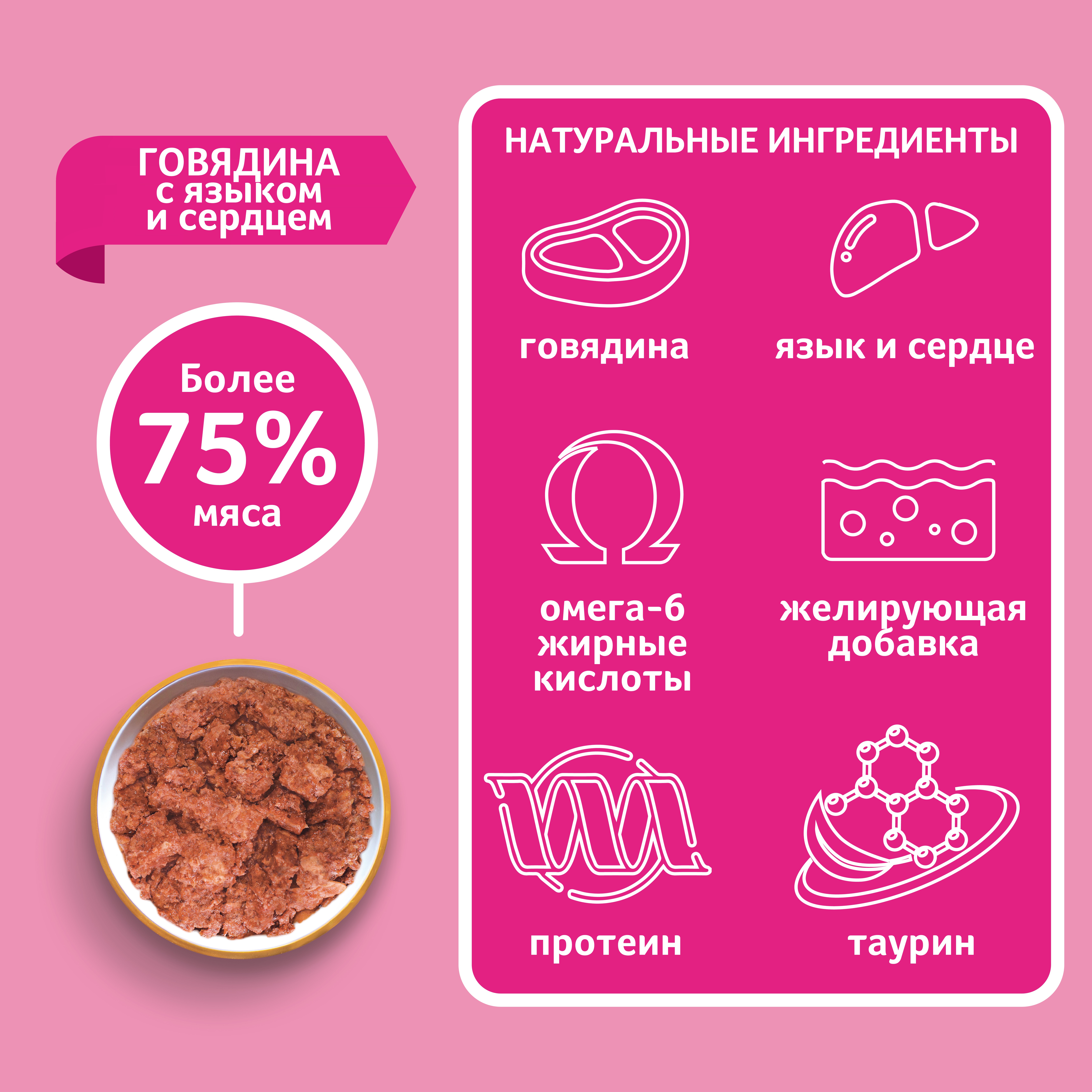 Корм для собак ЗООГУРМАН Мясное ассорти говядина с языком и сердцем банка