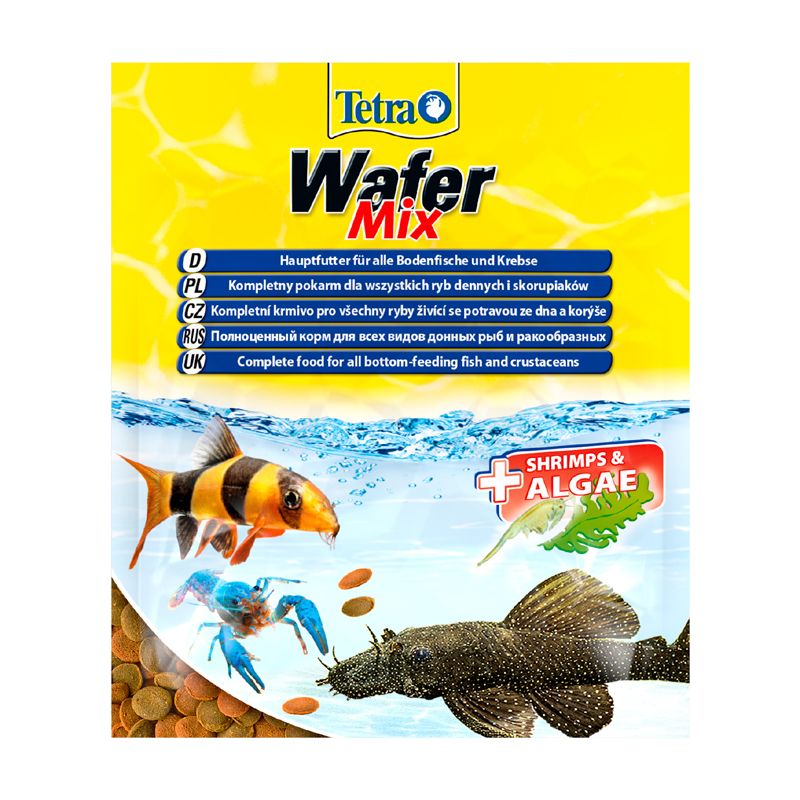 Корм для рыб TETRA Wafer Mix корм-чипсы для всех донных рыб 15г