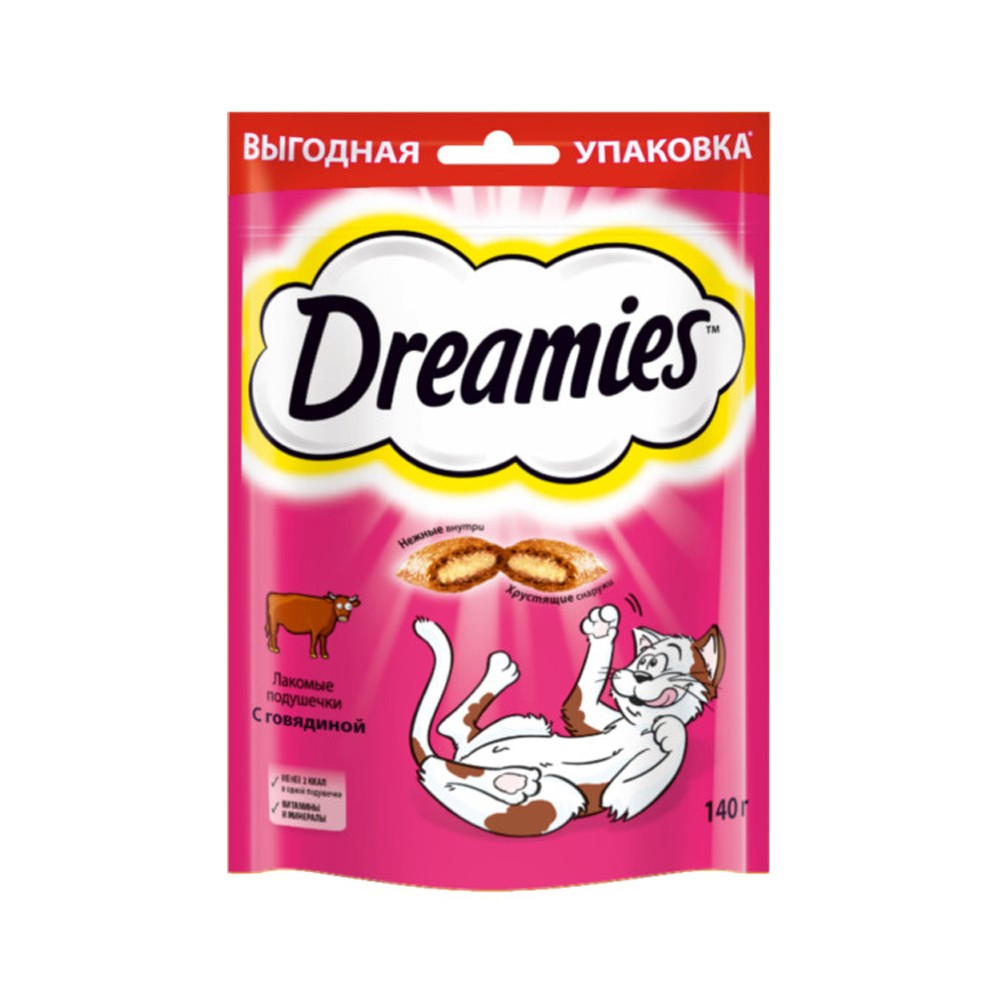 Лакомство для кошек DREAMIES с говядиной