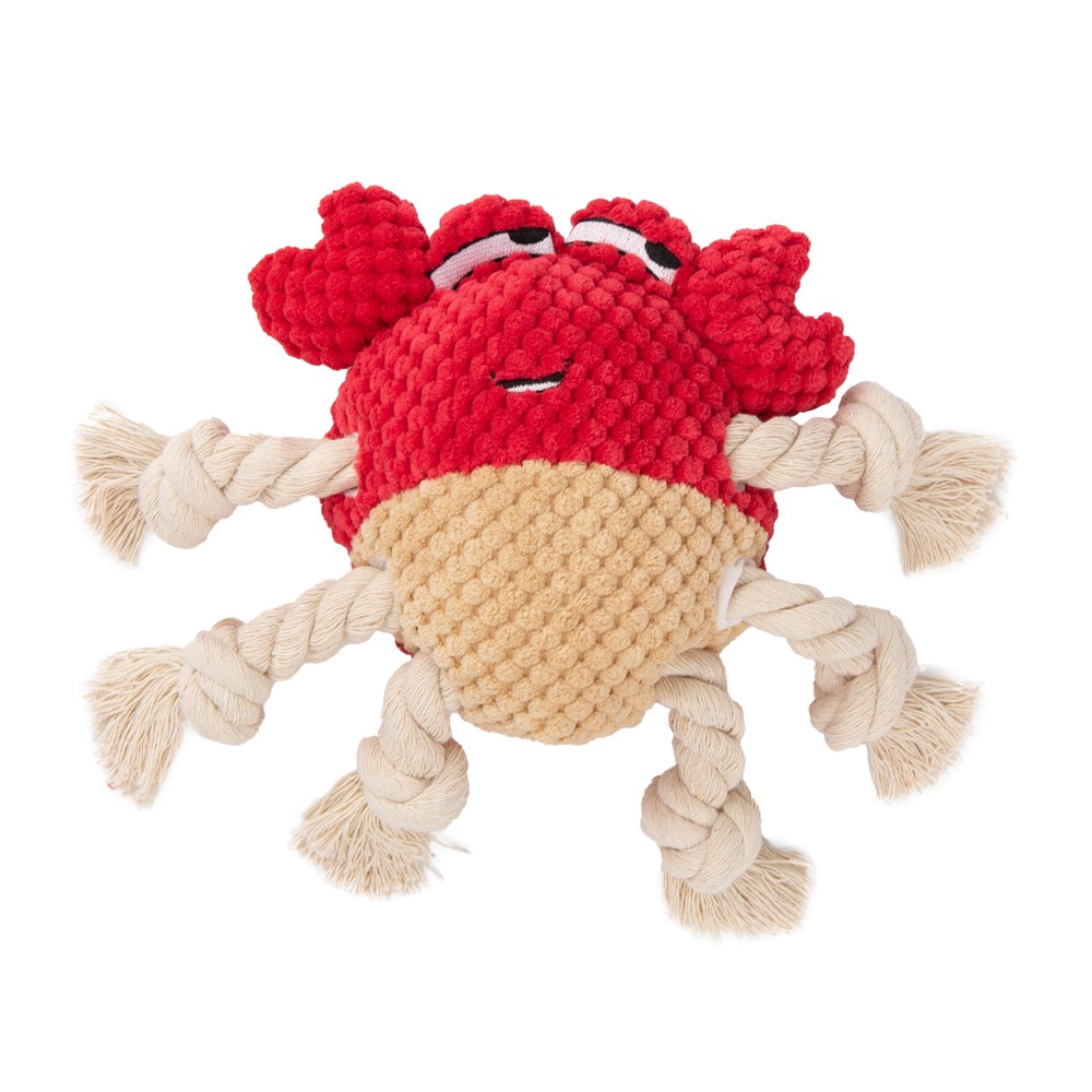 Игрушка для собак MR.KRANCH Краб 22х20см красная