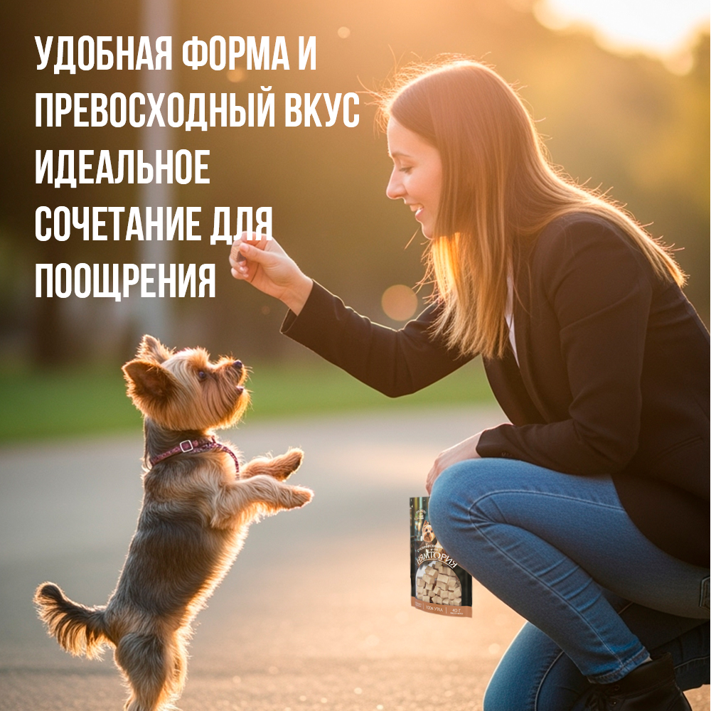 Лакомство для кошек и собак НЯМТОРИЯ Сублимированные кубики из лосося,